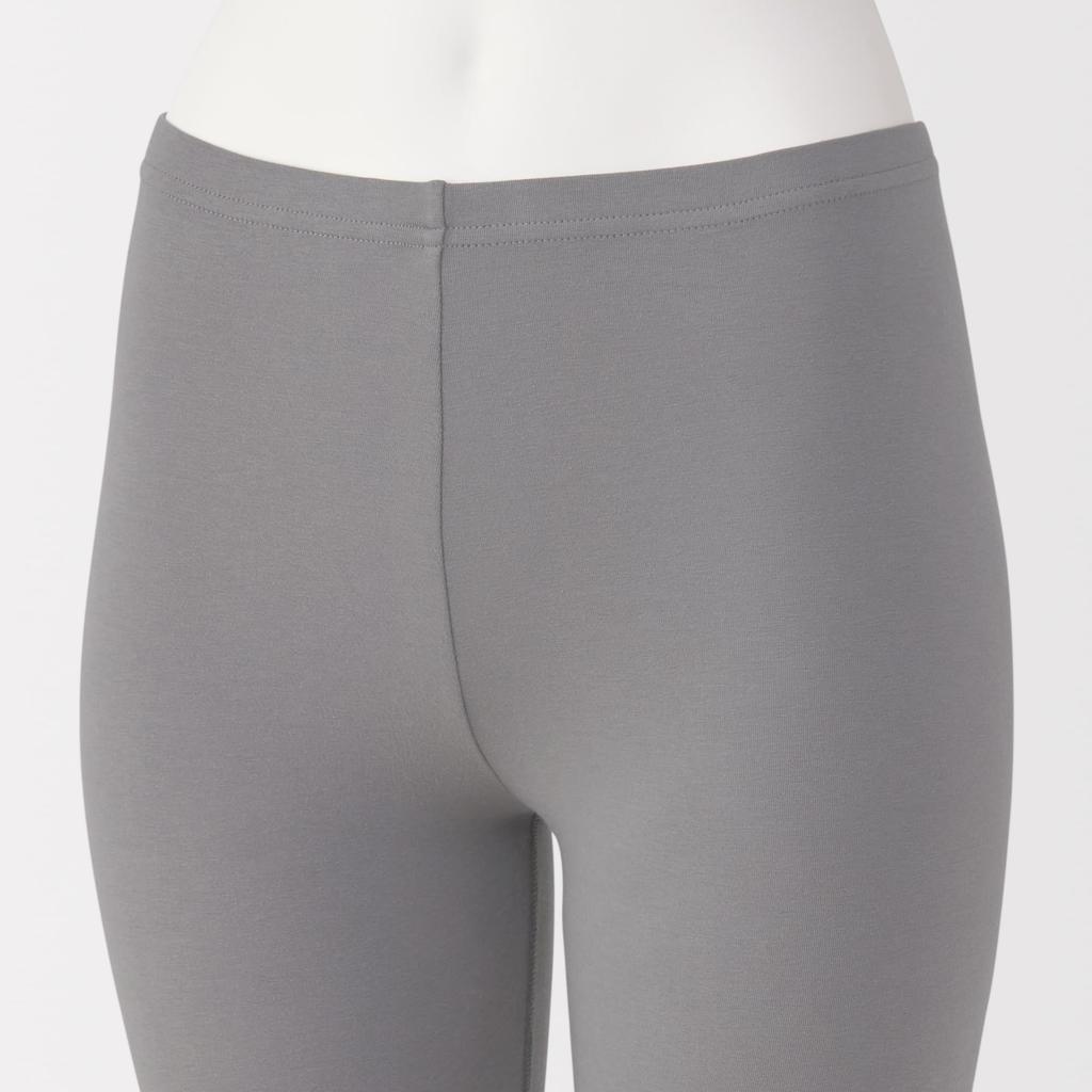 MUJI Stretch Jersey Knit Leggings DGA13A5A Dark Mocha Size L Women's (Full Length) Brown,