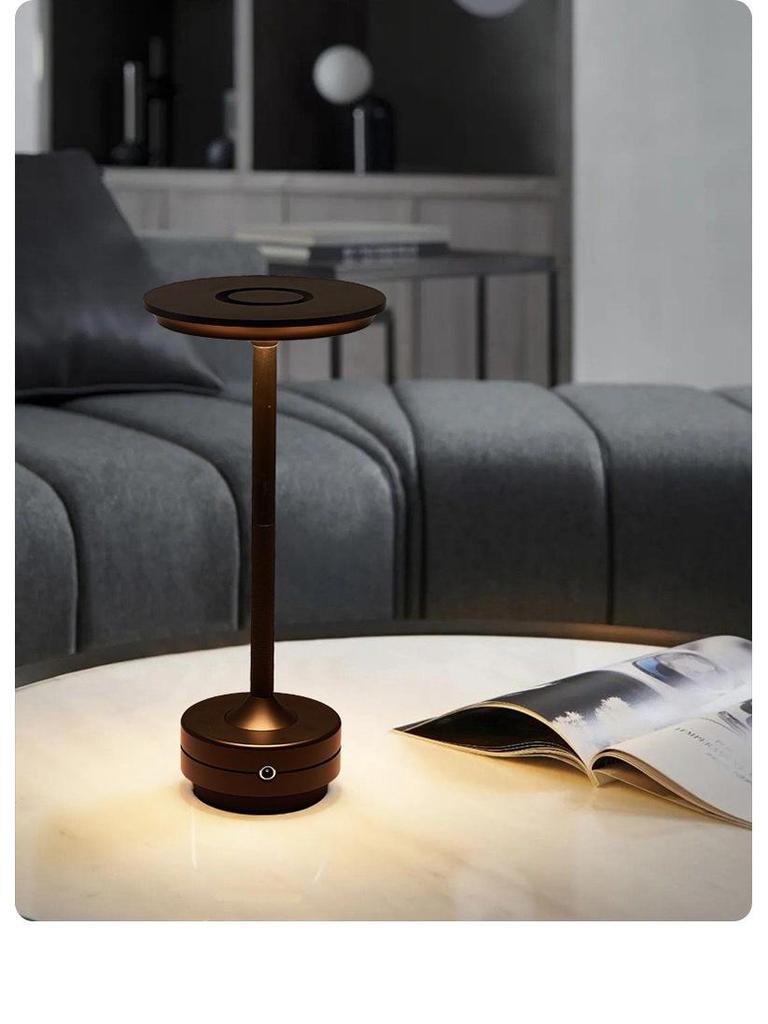 Creative USB-Charging LED Bedside Lamp for Hotels and Cafes