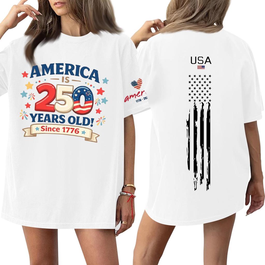 Women's Casual Fashion Round Neck Casual Print Short Sleeve T-Shirt Top