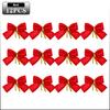 12-60 Stück Mini Weihnachtsbaum Schleifen Ornamente Dekorative Schleifen für Kranzdekoration und Feiertagsgeschenkverpackungszubehör