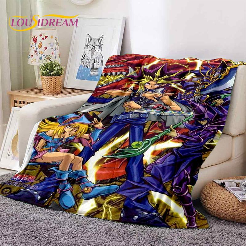 Yu-Gi-Oh Anime MONSTER CARD Cartoon Soft Blankets,Throw Blanket Comfortable Blanket for Picnic Beds Sofa Home Bedroom Kids Gifts