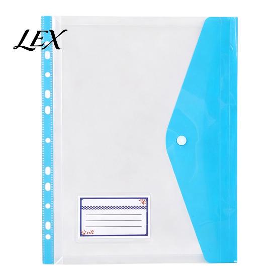 A4 Letter Size Storage Pouches 11-Hole Expanding File Pocket, Assorted Colors Large Capacity Document Clear Plastic Sleeves Holders, Waterproof Binder