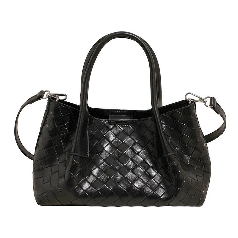 Niche woven vegetable basket bag women's 2025 new fashion and leisure simple crossbody handbag large capacity
