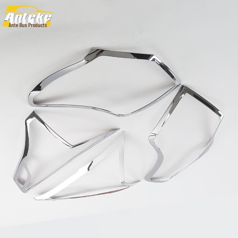 Antek Tail Light Trim Cover for 2014 RAV4 - Bright Chrome Decorative Frame Accessory