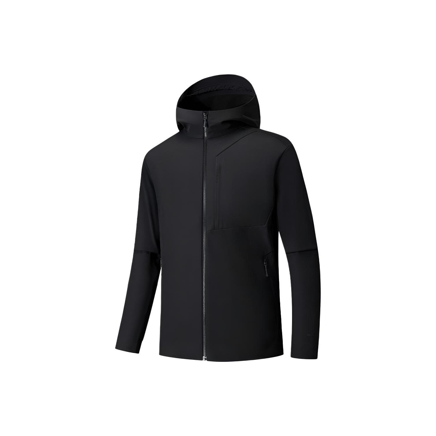 

Anta Champion Outdoor Hiking Series Hooded Casual Zipper Solid Color Fleece Thick Warm Jacket Men jackets 152540612-3 M