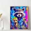 DIY Diamond Painting Groot and Raccoons Cross Stitch Kit Mosaic Art Diamond Painting Full Circle Diamond Home Decoration
