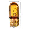 10pcs T10 168/W5W 5W Halogen Car Globe Front Sidelight Headlight Bulb Yellow