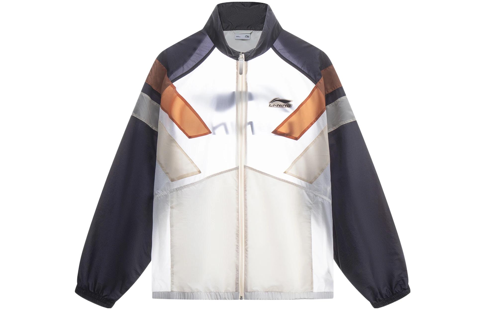 Li Ning Jacket Men s Ivory Black AJDT079-4 M