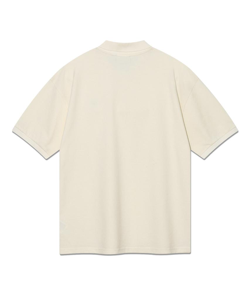 LEE Pique Collar T-Shirt Ivory