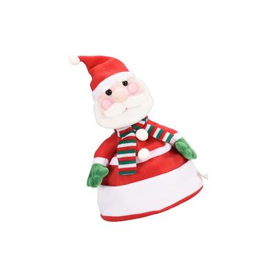 Xmas Doll Hat Cartoon Electric Outdoor Plush Toy Stuffed Animals Singing Dancing Hats Adults Christmas Gift New Party