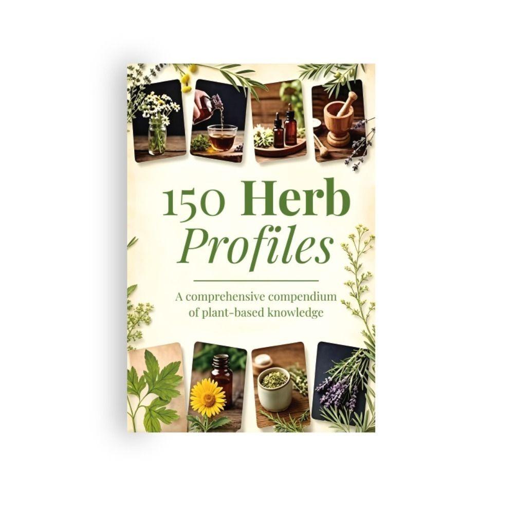 Vintage 150 Herb Profiles Detailed Illustrations Comprehensive Guide Herbal Remedies Book Collection 312 Pages Reference Book
