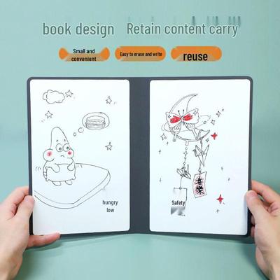 A5 Löschbares Leder Whiteboard Notizbuch für Büroeffizienz