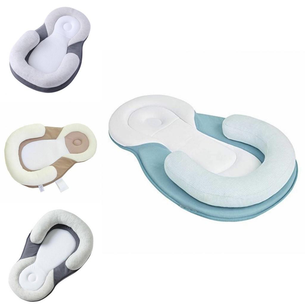 Newborn Baby Head Shaping Pillow With Antiroll Design For Infant Sleep Support