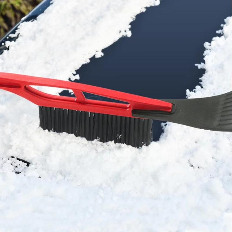 Double Head Car Snow Removal Shovel 2 In 1 Ice Scraper Snow Brush For Car Windshield Extra-Long Snow Shovel