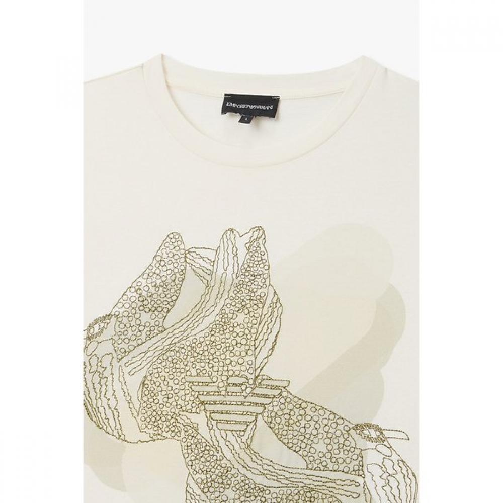 Emporio Armani Men S STiTch Logo CoTTon T ShirT A516126085