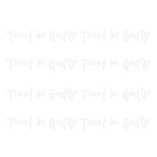 2/4/6/8Pcs Trust in God Rearview Mirror Stickers Strong Stickiness Waterproof Self Adhesive Car Decals Automotive Exterior Decals