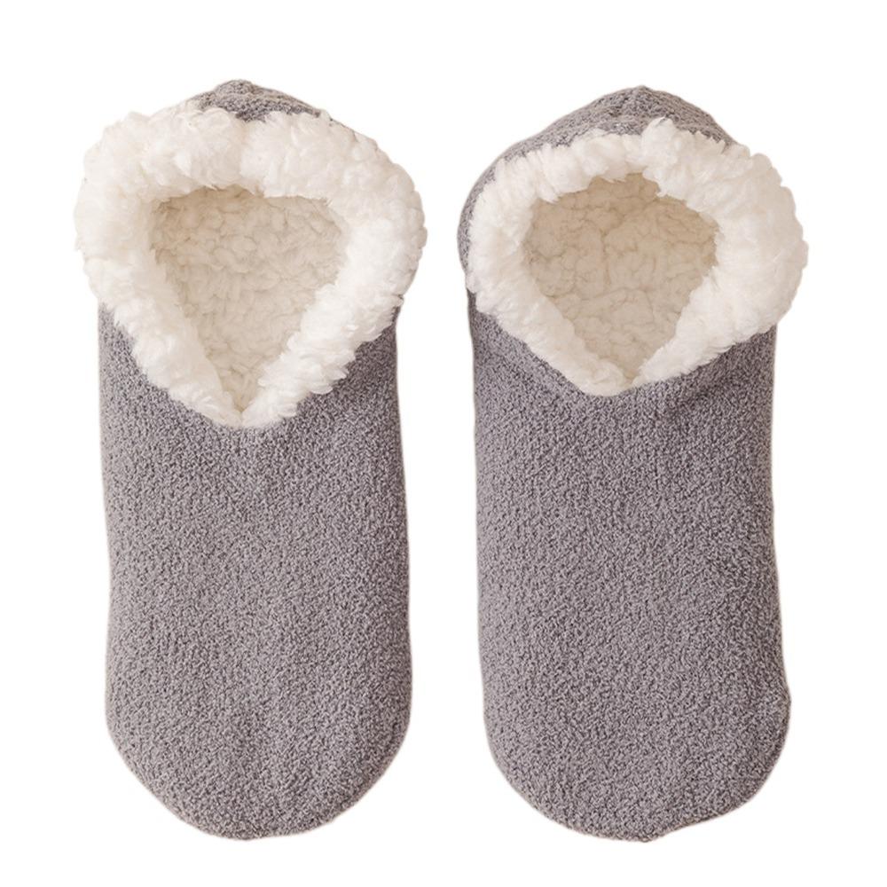 Non-slip Bottom Lamb's Wool Socks Thickened Sleeping Slipper Socks Lamb Fleece Socks Autumn Winter