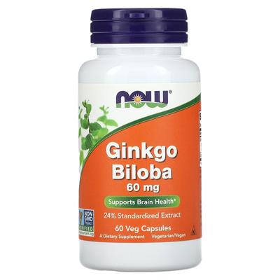 Ginkgo, 60 mg, 60 Gemüsekapseln