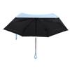 Mini Reise-Sonnenschirm Sonnenschutz Regenschutz Kompakter 5-fach faltbarer tragbarer Klappschirm für Outdoor Himmelblau