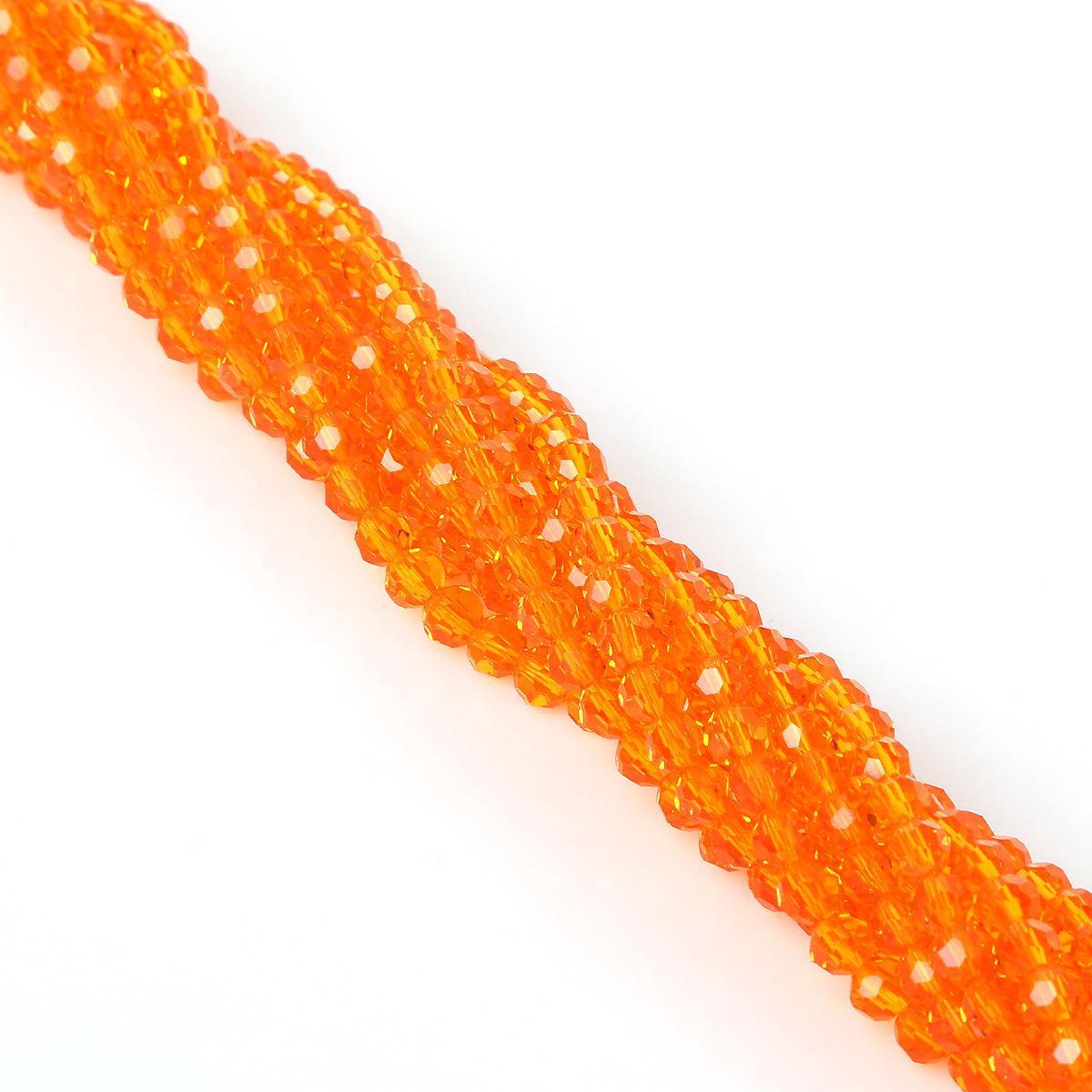 

4 мм граненые круглые стеклянные бусины, ручная работа, хрустальные позолоченные цветные бусины для ювелирных аксессуаров 4mm, approximately 88-90 beads per strand