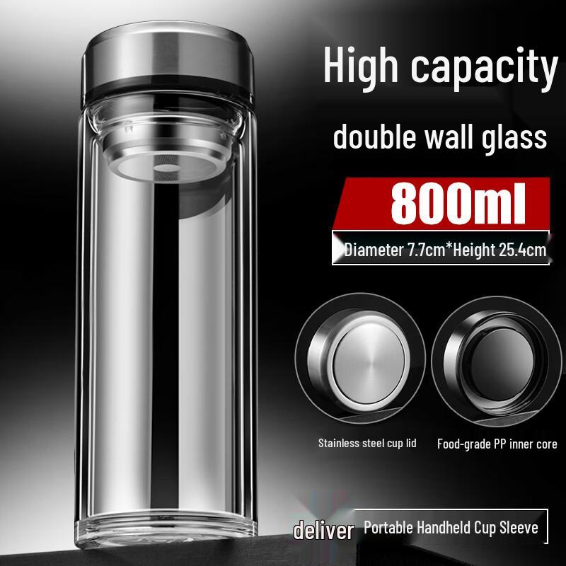 Shuangqi Double-Wall Borosilicate Glass Tea Cup