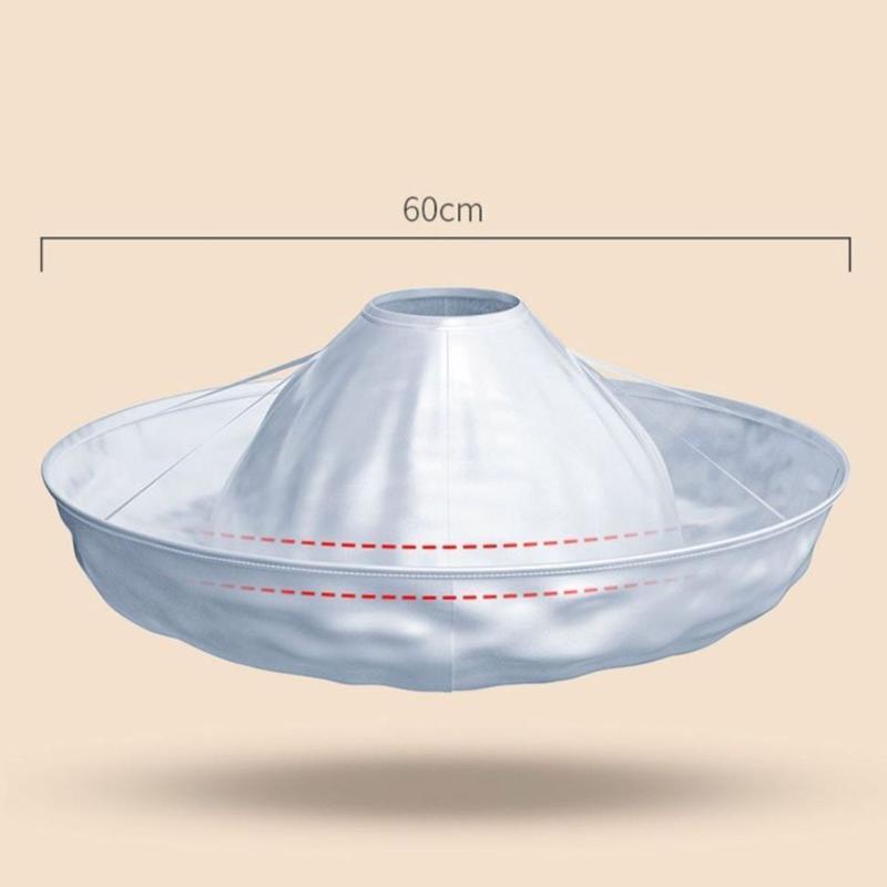 Non-Stick Waterproof Hairdressing Cape 60cm Professional Adjustable Neck for Home DIY Hair Cutting
