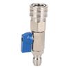High Pressure Washer Ball Valve Stainless Steel 4500PSI 3/8 Inch Quick Connect Ball Valve for Power Washer Hose