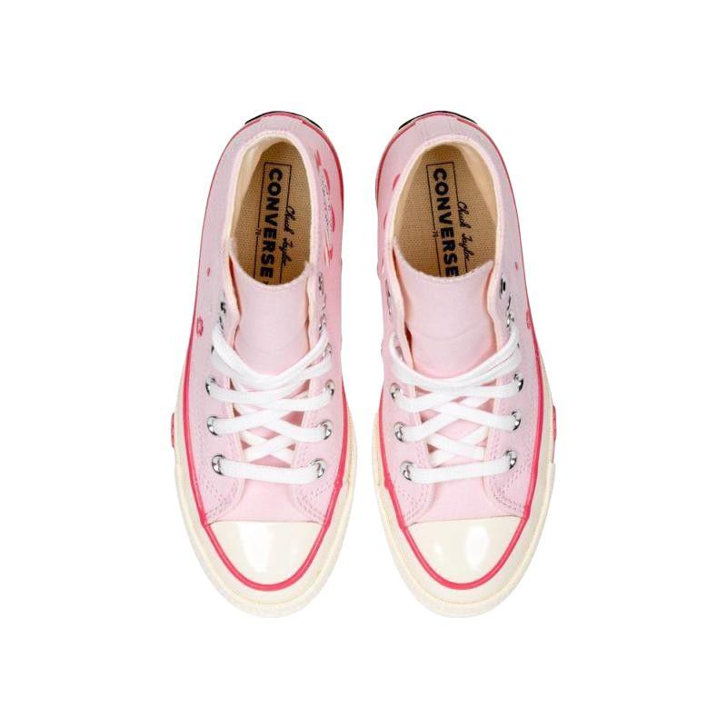 Converse CHUCK TAYLOR 70S Comfortable Versatile High-top Canvas Shoes for Women Pink