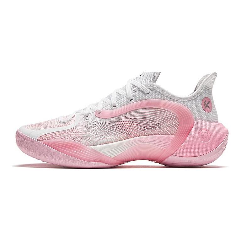Anta 3 Point Rain 2 Textile, Artificial Leather Cushioning Slip Resistant Low Top Basketball Shoes Unisex Pink Lake 922421602-3
