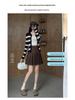 High Waist Slimming Wool Blend Pleated A-Line Skirt - Petite to Plus Size, Autumn/Winter, College JK Style, Extended Midi Length.