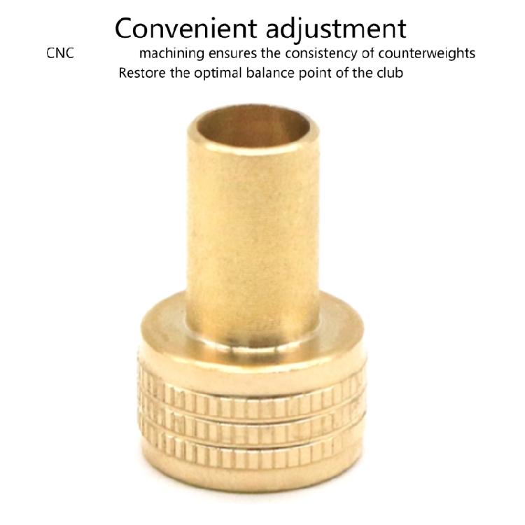 Adjustable Brasses Weight Screw Billiard Equipment Brasses Counterbalances Screw for Pool Cue Improved Stability Control