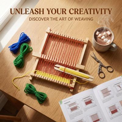 Wooden Wooden Weaving Loom Detachable Lightweight Hand-Knitting Machine Mini Yarn Knitting Tools Intellectual Development