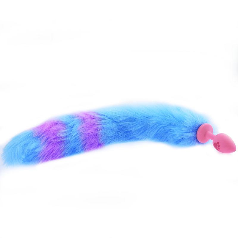 SM Training Cat Scratching Tail Role Play Masturbation Sex Toy Silicone Fox Tail Butt Plug Adult Sex Product