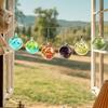 6pcs Christmas Ball Hand-Blown Glass Ornaments Balls Glass Ornaments Hanging Friendship Ball Glass Witches Balls Gazing Balls
