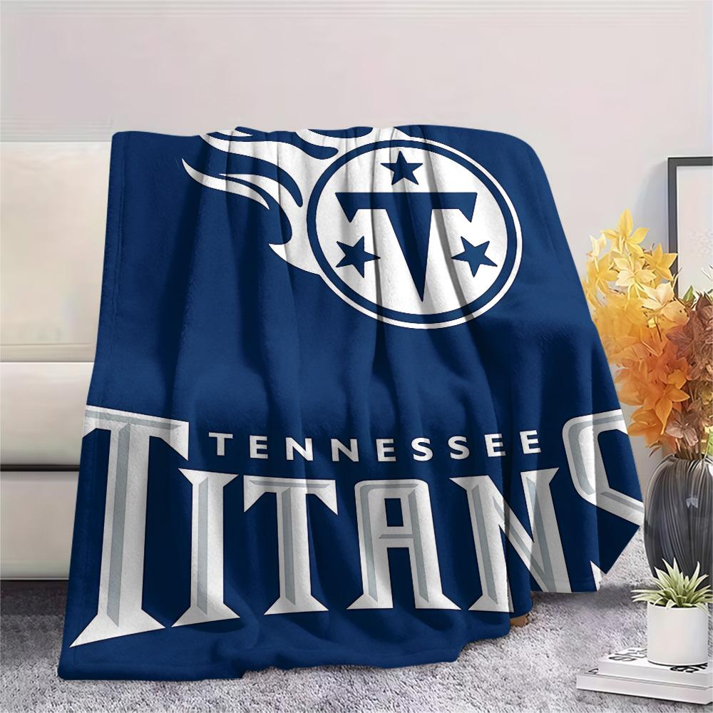 Tennessee Titans Print Flannel Blanket, High quality Comfortable for All Seasons, Home Decor, Warmth and Comfort, Perfect for Christmas Gifts