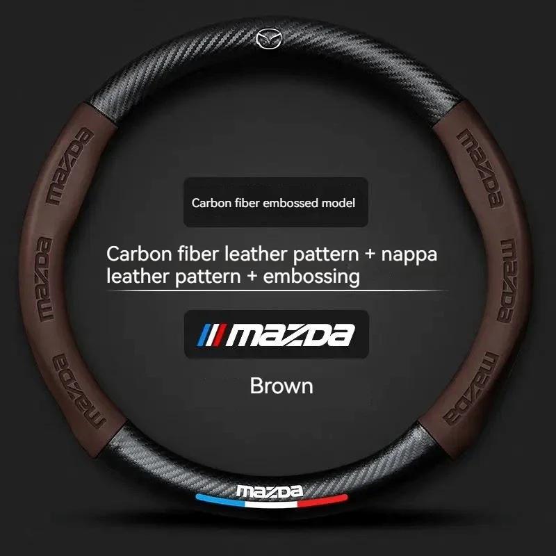 Carbon Fiber Leathe Car Steering Wheel
