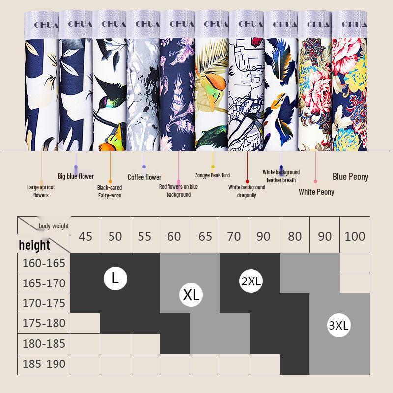 Men's Ultra-Thin Ice Silk Boxer Briefs - Comfortable & Breathable