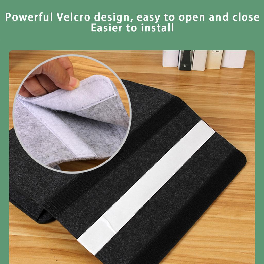 Black Portable Felt Bedside Storage Organizer Pocket