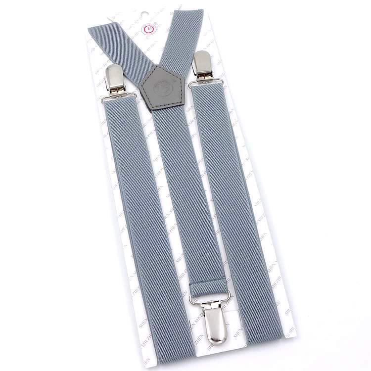 

Черные женские подтяжки 2,5 см - Универсальные эластичные Y-образные с тремя зажимами, корейский стиль светло-серый