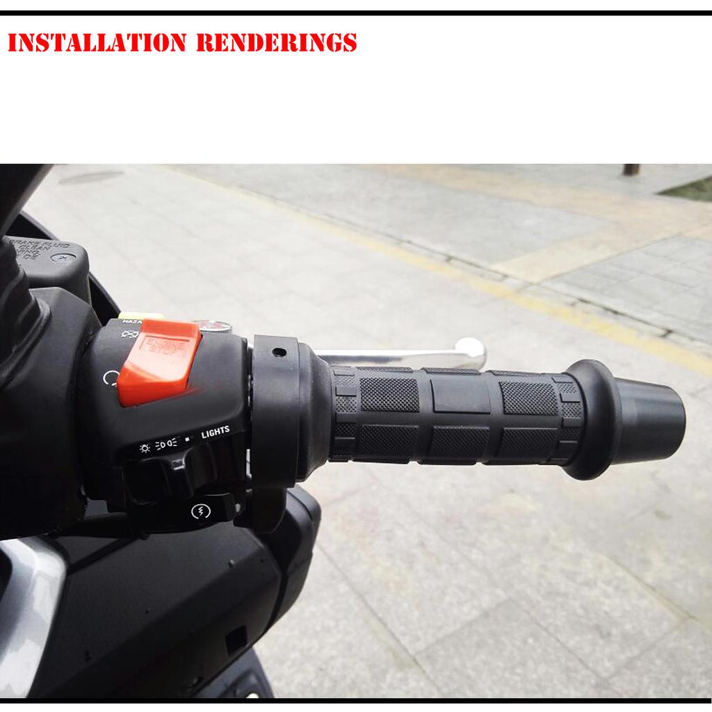 2 Pairs Motorcycle Hand Grips Hot Handlebar for Motorcycle 12V Warmer Handle Heat Grip Electro-Thermal
