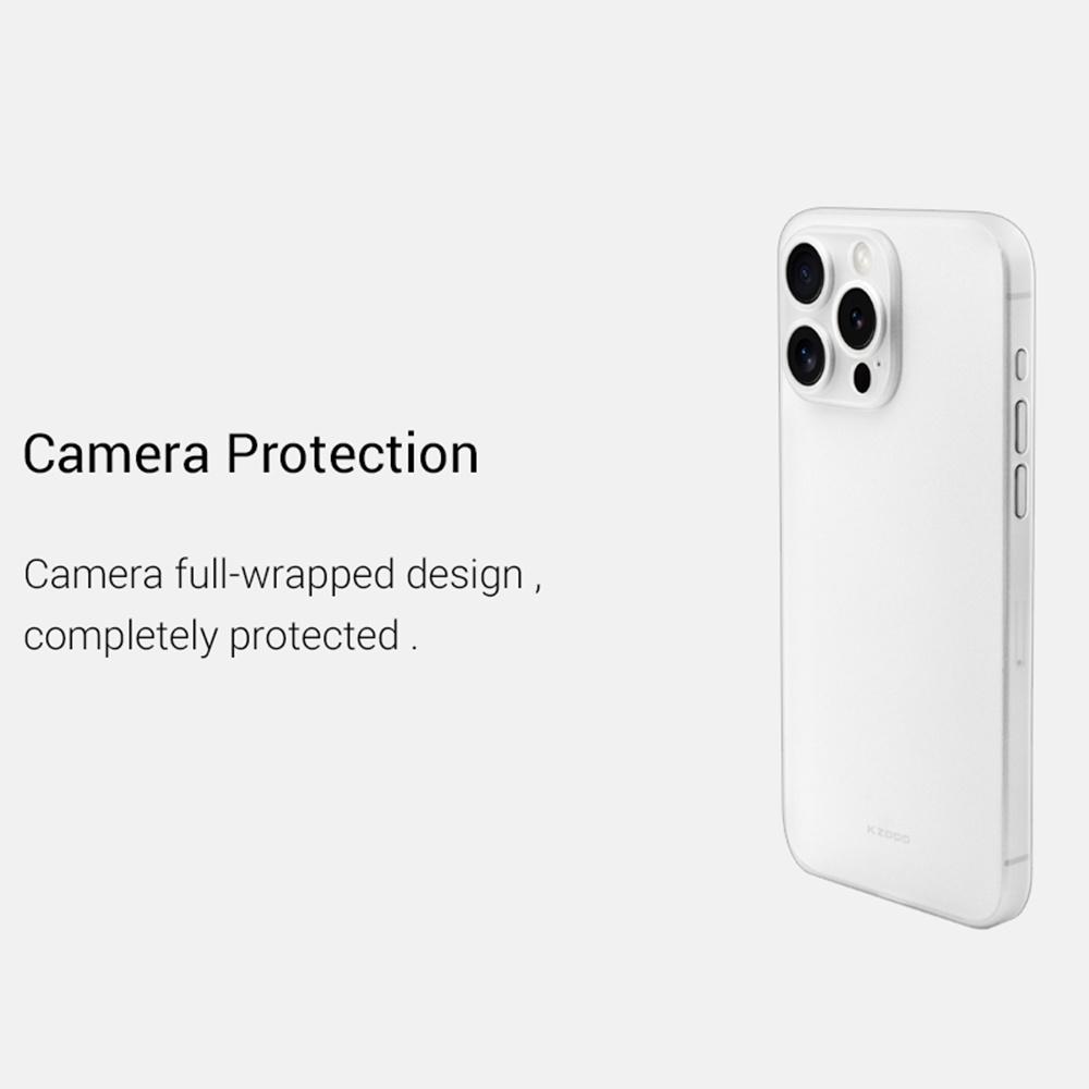 KZDOO Air Skin Series for iPhone 13 Pro Case Frosted Back Ultra Thin PP Phone Cover