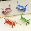 Creative Weightlifting Crab Pen Holder Desktop Phones Glasses Holding Stand Novelty Office Ornament Gifts