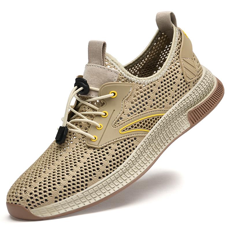 Fashionable Outdoor Men Breathable Mesh Shoes Classic Men Anti Slip Soft Sole Mountaineering Shoes Speed Interference Water Shoe