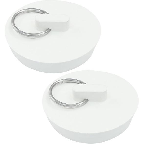 2 Pack Rubber Drain Stopper, Universal Bathroom Sink Stopper Bathtub Drain Plug, Fits 1-1/2 Inch for Bathroom Kitchen Sink Tub Drain