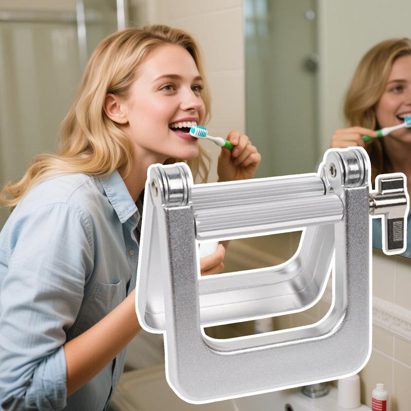 Heavy Duty Aluminum Manual Toothpaste Dispenser Tooth Paste Tube Squeezer Accessories Hair Color Dye Rolling Squeezing Tools