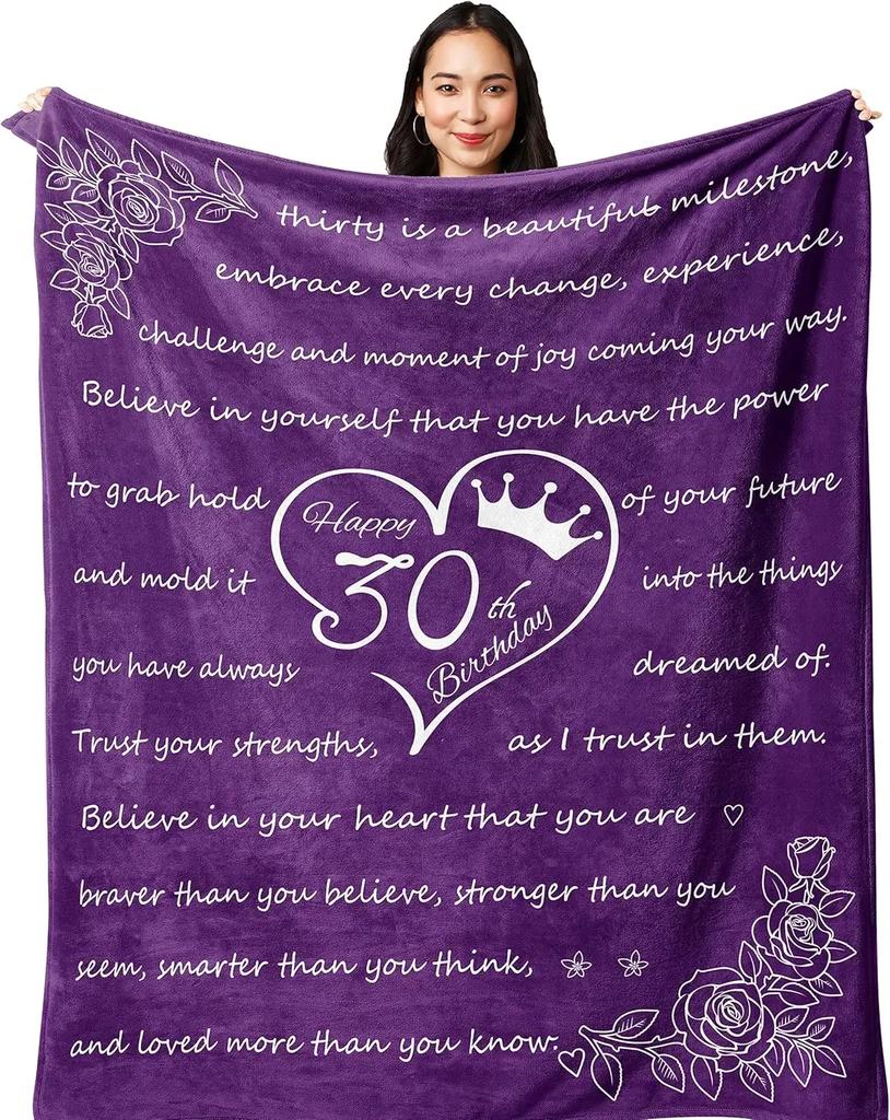 Superweiche Kuscheldecke für Damen Perfekte Geburtstagsgeschenkidee Ideal für Zuhause Reisen Alter