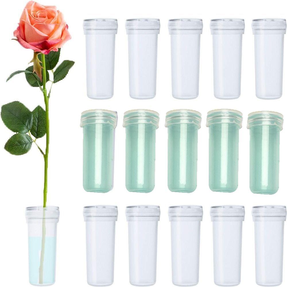PVC Flower Fresh-keeping Tube Transparent Portable Plant Nutrition Tube 4cm/7cm Water Storage Container Floral Packing Supplies