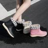 New rain shoes women's fashion models wear water shoes outside work adult warm women's rubber shoes overshoes short rain boots