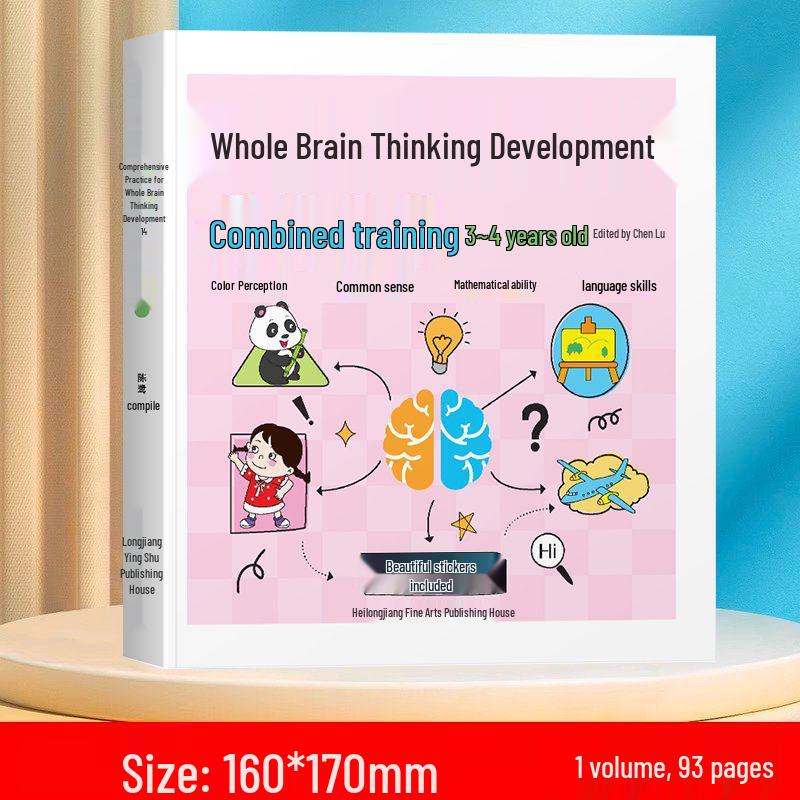Whole Brain Development & Logical Thinking Workbook for Kids Ages 3-6