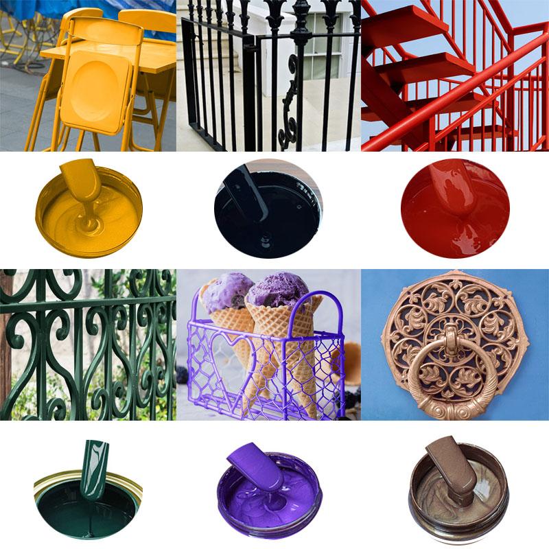 22-color 350g Water-based Metallic Paint Railing Iron Doors and Windows Anticorrosion Refurbishment Antirust Quick-drying Paint